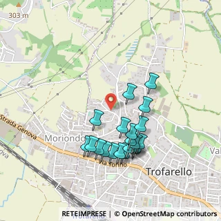 Mappa Via Trento, 10028 Trofarello TO, Italia (0.441)