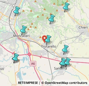 Mappa Via Aldo Moro, 10028 Trofarello TO, Italia (4.97364)