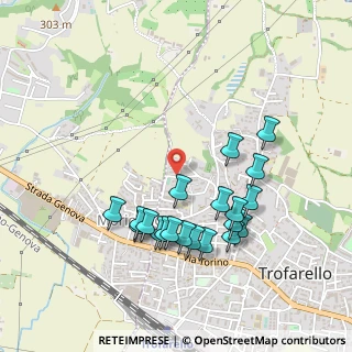 Mappa Via Aldo Moro, 10028 Trofarello TO, Italia (0.475)
