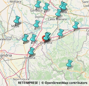 Mappa Via F.lli Rosselli, 27058 Voghera PV, Italia (16.2025)