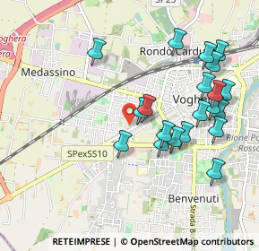 Mappa Via F.lli Rosselli, 27058 Voghera PV, Italia (1.021)