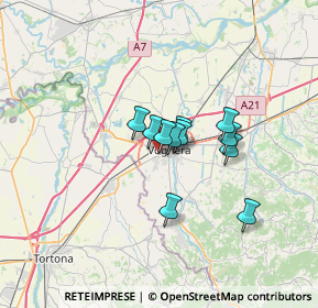 Mappa Via F.lli Rosselli, 27058 Voghera PV, Italia (4.15545)