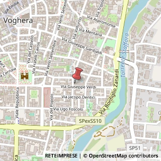 Mappa Via Giuseppe Verdi, 30, 27058 Voghera, Pavia (Lombardia)