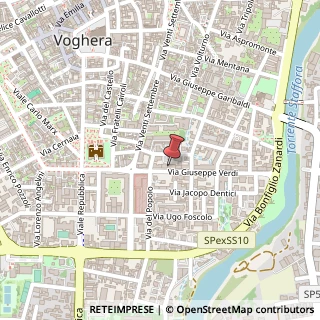 Mappa Via Giuseppe Verdi, 16, 27058 Voghera, Pavia (Lombardia)