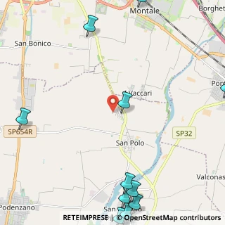 Mappa Via Bachelet, 29027 Podenzano PC, Italia (3.67154)