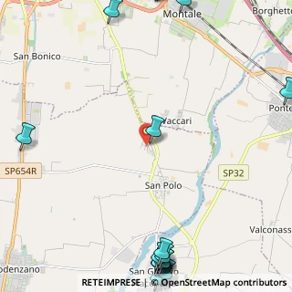 Mappa Via Walter Tobagi, 29027 San Polo PC, Italia (3.818)