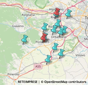 Mappa Via P. Micca, 10045 Piossasco TO, Italia (6.175)
