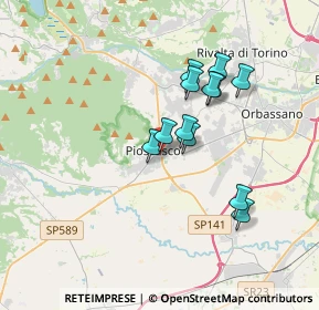 Mappa Piazza Falcone e Borsellino, 10045 Piossasco TO, Italia (2.89917)