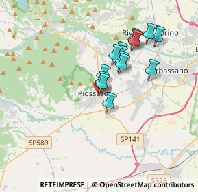 Mappa Piazza Falcone e Borsellino, 10045 Piossasco TO, Italia (2.82286)