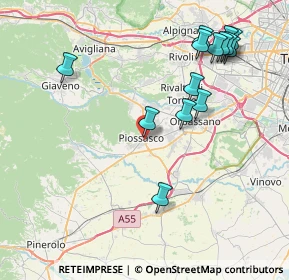 Mappa Piazza Falcone e Borsellino, 10045 Piossasco TO, Italia (9.03714)