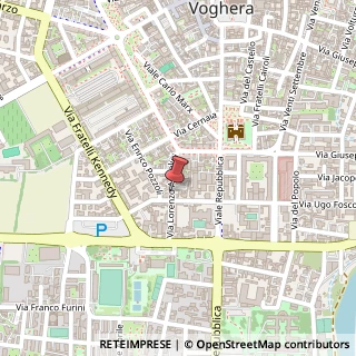 Mappa Via Lorenzo Angelini, 7, 27058 Voghera, Pavia (Lombardia)
