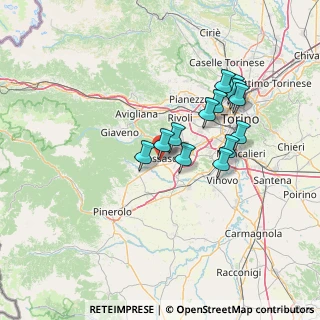 Mappa Via Riva Po, 10045 Piossasco TO, Italia (11.95462)