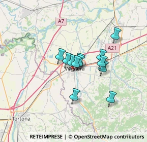 Mappa Via Enrico Pozzoli, 27058 Voghera PV, Italia (4.405)