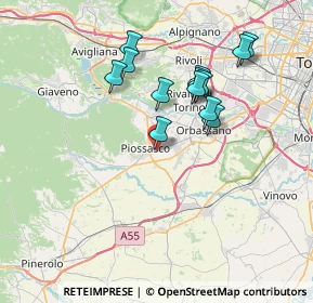 Mappa Via Nino Costa, 10045 Piossasco TO, Italia (6.67615)