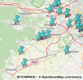 Mappa Via Nino Costa, 10045 Piossasco TO, Italia (10.4885)
