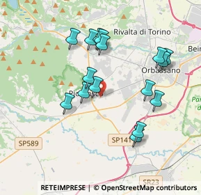 Mappa Via Nino Costa, 10045 Piossasco TO, Italia (3.5775)