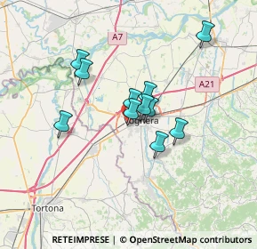 Mappa Via Carso, 27058 Voghera PV, Italia (5.08)