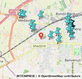 Mappa Via Carso, 27058 Voghera PV, Italia (1.199)