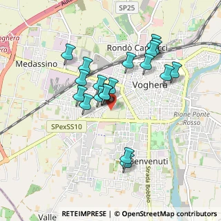 Mappa Via Mussini, 27058 Voghera PV, Italia (0.7905)