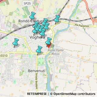 Mappa Via Rossini, 27058 Voghera PV, Italia (0.86917)