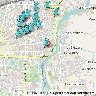 Mappa Via Rossini, 27058 Voghera PV, Italia (0.673)
