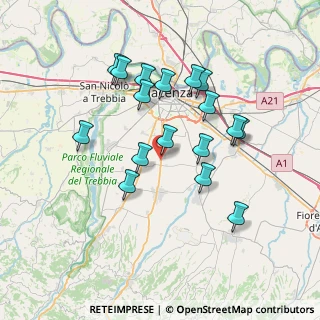 Mappa Via Cherubini 3 Loc, 29027 Podenzano PC, Italia (6.74118)
