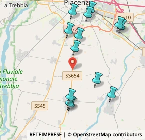 Mappa Via Cherubini 3 Loc, 29027 Podenzano PC, Italia (4.48077)