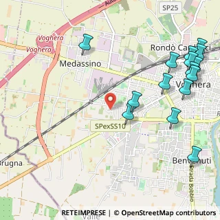 Mappa Via Fausto Coppi, 27058 Voghera PV, Italia (1.42267)