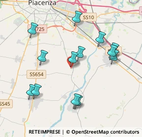 Mappa Via Walter Tobagi, 29027 Podenzano PC, Italia (4.01077)