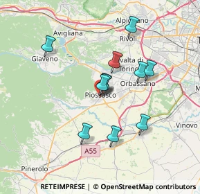 Mappa Via Trieste, 10045 Piossasco TO, Italia (5.80909)