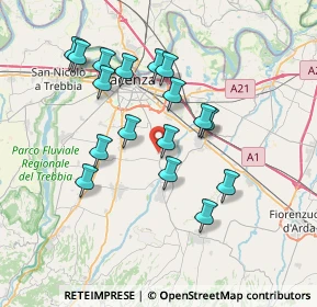 Mappa LOC CROCETTA, 29027 San Polo PC, Italia (6.73353)