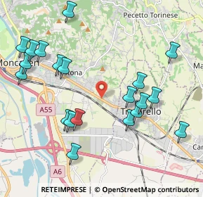 Mappa Str. Genova, 10027 Moncalieri TO, Italia (2.315)