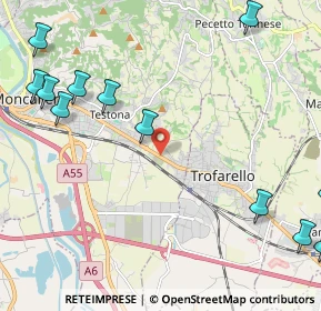 Mappa Str. Genova, 10027 Moncalieri TO, Italia (3.08833)