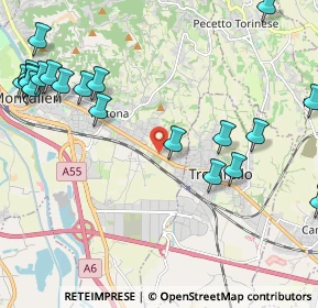 Mappa Str. Genova, 10027 Moncalieri TO, Italia (2.8355)
