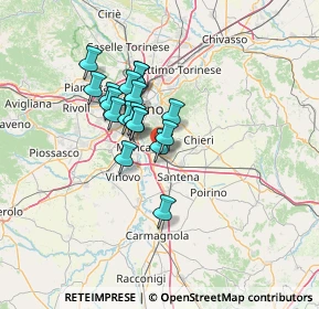 Mappa Str. Genova, 10027 Moncalieri TO, Italia (9.87389)