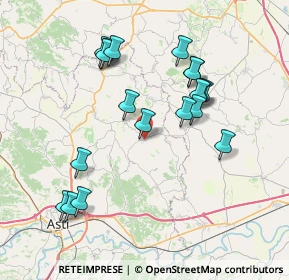 Mappa SP 29, 14030 Montemagno AT (7.59526)