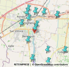 Mappa Via B. S. Capelli, 27058 Voghera PV, Italia (2.28133)