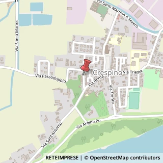 Mappa Via Guglielmo Marconi, 45030 Crespino RO, Italia, 45030 Crespino, Rovigo (Veneto)