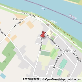 Mappa Via Roma, 14, 46022 Felonica, Mantova (Lombardia)