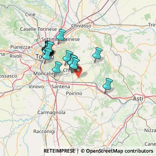 Mappa Via Evangelista Torricelli, 10020 Riva presso Chieri TO, Italia (13.23)