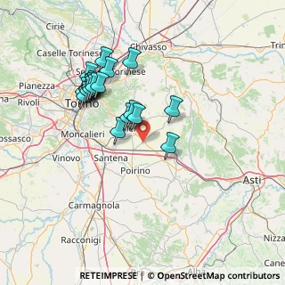 Mappa Via Evangelista Torricelli, 10020 Riva presso Chieri TO, Italia (13.8045)