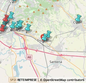 Mappa Via XXIV Maggio, 10028 Trofarello TO, Italia (6.658)