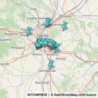 Mappa Via XXIV Maggio, 10028 Trofarello TO, Italia (8.79333)