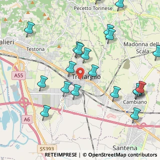 Mappa Via Cesare Battisti, 10028 Trofarello TO, Italia (2.45)