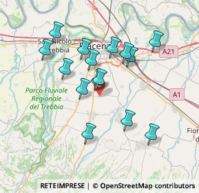 Mappa Località Turro, 29027 Podenzano PC, Italia (6.596)