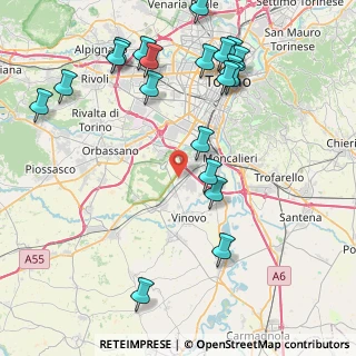 Mappa Via Scarrone, 10134 Nichelino TO, Italia (9.9865)