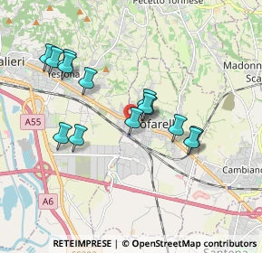 Mappa Via Armando Diaz, 10028 Trofarello TO, Italia (1.67571)