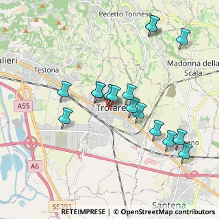 Mappa Via V. Bachelet, 10028 Trofarello TO, Italia (1.86688)