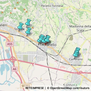 Mappa Via V. Bachelet, 10028 Trofarello TO, Italia (1.64091)
