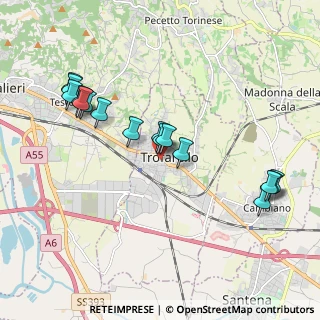 Mappa Via V. Bachelet, 10028 Trofarello TO, Italia (2.02188)